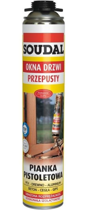 Piana montażowa Soudal pistoletowa 750ml