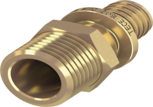 NYPEL TECE 20 x R 3/4"  GZ FLEX przejściowy z mosiądzu 765504