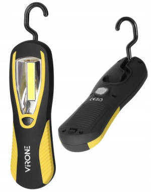 Latarka Lampa LED na Baterie COB 3W Haczyk Magnes