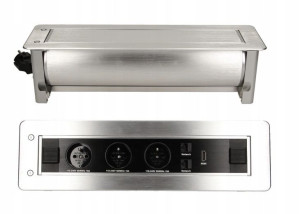Gniazda wpuszczane w blat 3x230 2xNET 1xHDMI 13110