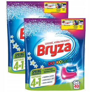 Bryza 4w1 Spring Freshnes Kapsułki do Koloru 40 x2