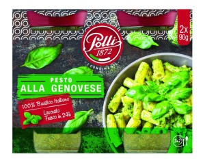 Polli Pesto Genovese klasyczne zielone pesto z bazylii 2x90g
