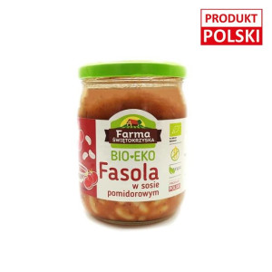 Fasolka W Sosie Pomidorowym Bezglutenowa Bio 420 G - Farma Świętokrzyska