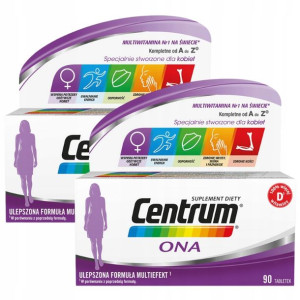 Centrum Suplement Diety dla Kobiet 90 Tabletek X2