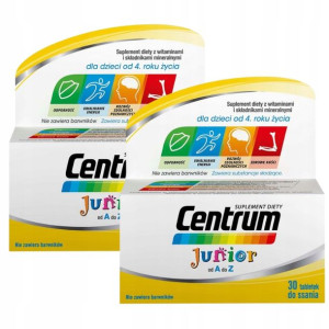 Centrum Junior Multiwitaminy dla Dzieci 30 sztk X2