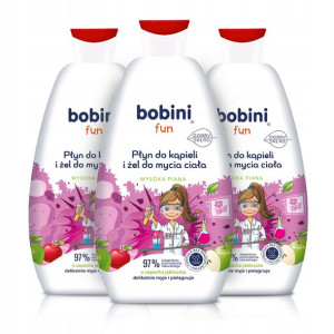 Bobini Płyn do Kąpieli Żel do Mycia dla Dzieci 3op