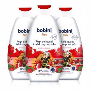 Bobini Płyn do Kąpieli Żel do Mycia dla Dzieci 3op
