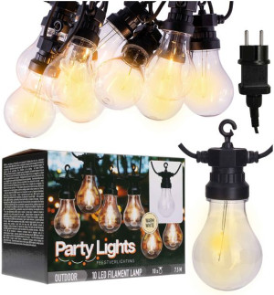 Girlanda Ogrodowa Świetlna Łańcuch Led 7,5m 10 Kul