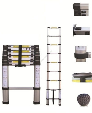 Drabina Aluminiowa Teleskopowa 260 Cm Rozsuwana 9