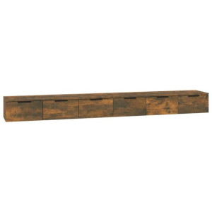 Szafki wiszące, 2 szt., przydymiony dąb, 102x30x20 cm