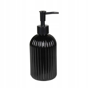 Dozownik do mydła ręczny STRIP czarny 400 ml HOMLA