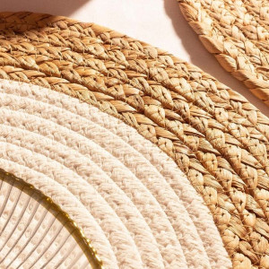 Podkładka do jadalni DEXI naturalna 38 cm HOMLA