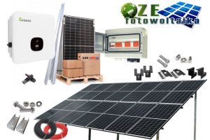 Zestaw fotowoltaiczny na grunt 6kW - konstrukcja