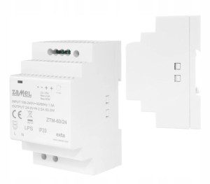 Zasilacz Impulsowy Na Szynę DIN TH-35 60W 24V