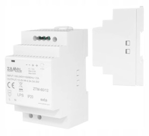 Zasilacz Impulsowy Na Szynę DIN TH-35 60W 12V