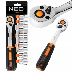 Neo Tools Klucze Nasadowe 12'' Zestaw 12 sztuk
