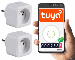 2x Gniazdko WiFi Smart Life Tuya Watomierz Zestaw