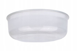 Klosz do Oprawy Kanałowej Przezroczyste Szkło 18cm