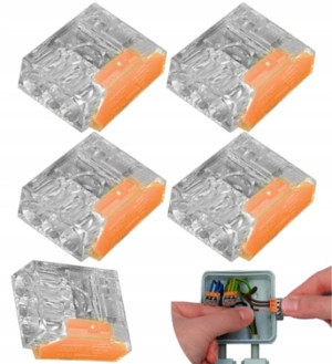 PAWBOL Szybkozłączka Złączka 3x2,5mm drut 5 sztuk