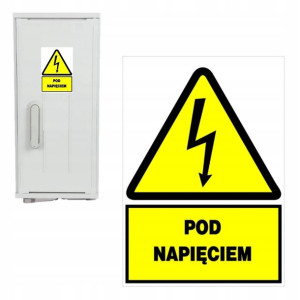 Tabliczka Ostrzegawcza Znak POD NAPIĘCIEM