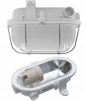 Lampa Oprawa Kanałowa Piwniczna OVAL E27 IP44 IK10
