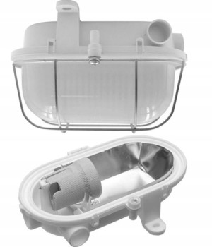 Lampa Oprawa Kanałowa Piwniczna OVAL E27 IP44 IK10
