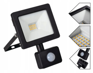 KANLUX Naświetlacz LED z Czujnikiem Ruchu GRUN 10W