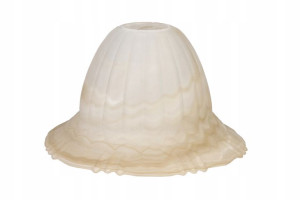 Klosz do Lampy Szklany Dzwonek Beżowy 18cm E27