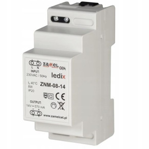 Zasilacz Modułowy 14V DC / 8W ZAMEL ZNM-08-14