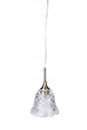 Lampa Sufitowa Wisząca Szklana Kryształ E14