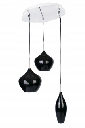 Lampa Sufitowa Wisząca Duża Industrial Czarna