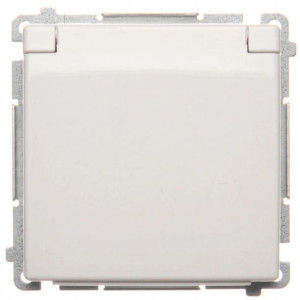 SIMON BASIC Gniazdo Bryzgoszczelne BIAŁE IP44 16A