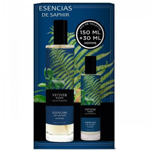 SET SAPHIR Esencias Men Vetiver EDT 150ml + EDT 30ml