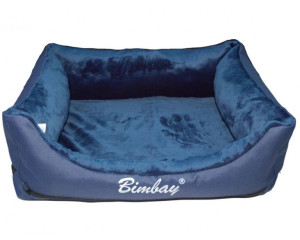 BIMBAY Kanapa Futro 3 100x80 granatowa