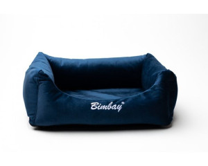 BIMBAY Kanapa Zamszowa 2 80x65 granatowa