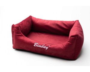 BIMBAY Kanapa Zamszowa 3 100x80 bordowy