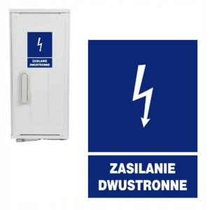 Tabliczka Informacyjna Znak ZASILANIE DWUSTRONNE