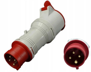 Przemysłowy Adapter 4-Biegunowy Siłowy 400 V 16 A