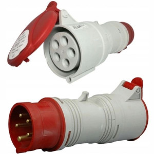 Siłowa Przejściówka Adapter Zmiany Fazy 400 V 32 A
