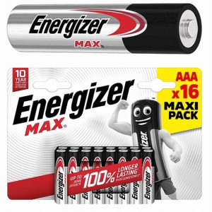16xBATERIE ENERGIZER MAX AA LR6 ECO Grube Paluszki