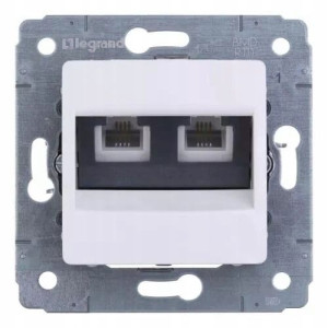 LEGRAND Gniazdo Telefoniczne podwójne RJ11 773639