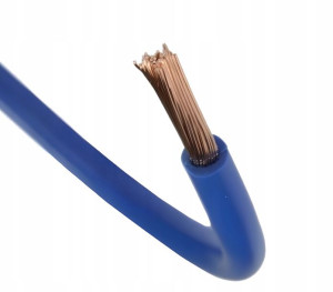 Elektrokabel Przewód Jednożyłowy Niebieski 6 mm2