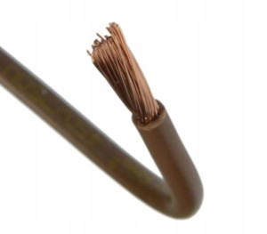 Przewód Jednożyłowy Giętki LGY16 16mm2 Brązowy 1m