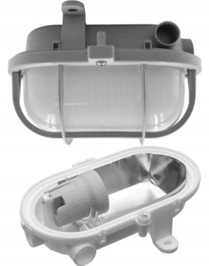 Lampa Oprawa Kanałowa Piwniczna OVAL E27 IP44 IK10