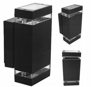 Kinkiet Elewacyjny Oprawa Ścienna Czarna 2x35W ZEW