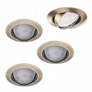Kanlux ZESTAW 3 szt. OPRAW Oczko Halogen TRIBIS