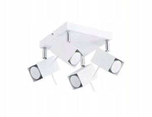 LEMIR Spot Reflektor Oprawa Kwadrat 4x FARO Biały