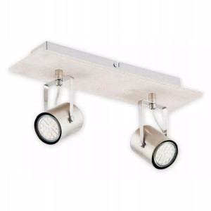 Lampa Sufitowa Spot Drewno 2xGU10 MARE LEMIR
