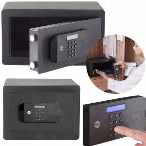 Sejf Mały Domowy Biurowy Wyświetlacz LCD 35x20x20