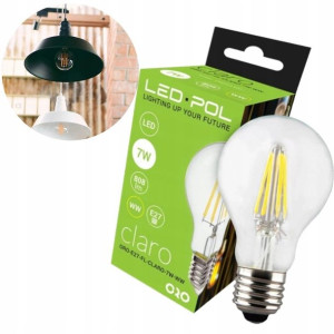 LED-POL Żarówka Filamentowa Edison CLARO 7W = 60W